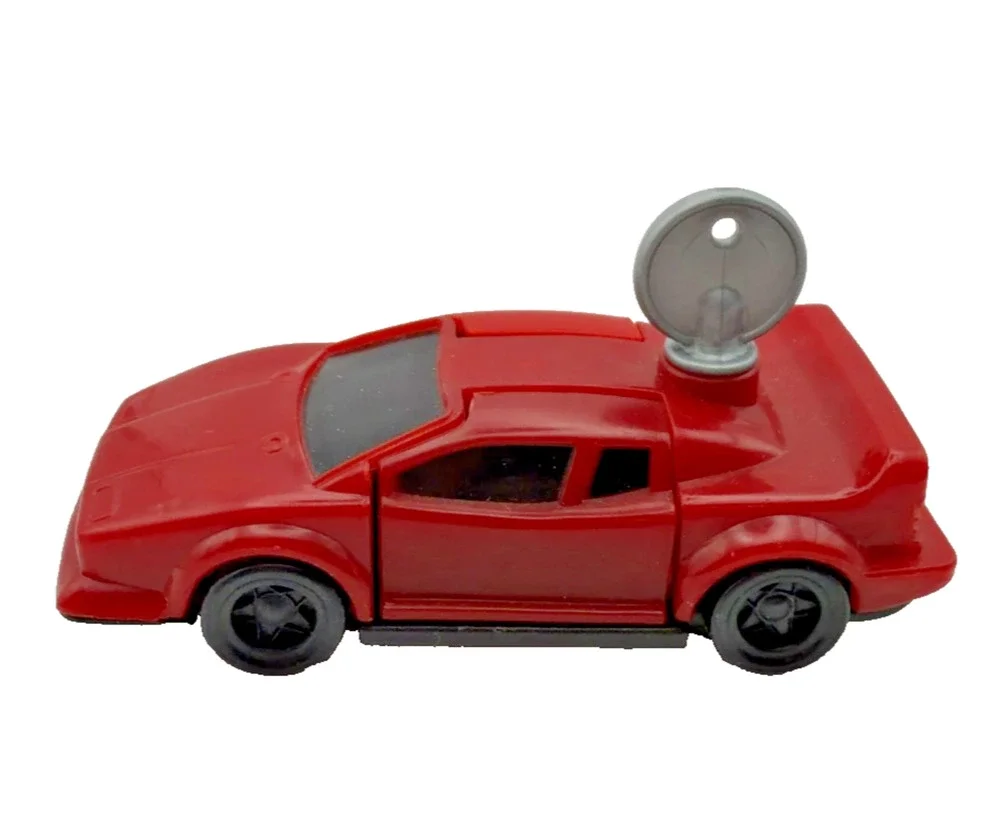 Hot Wheels 1993 Twist-Key Opening Sports Car Toy Red Diecast w/ Key